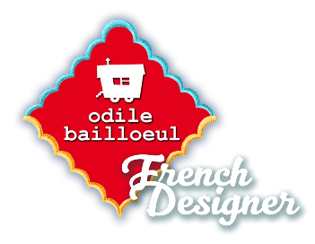 Odile bailloeul - tissus couleurs - kits couture - transferts sur tissus